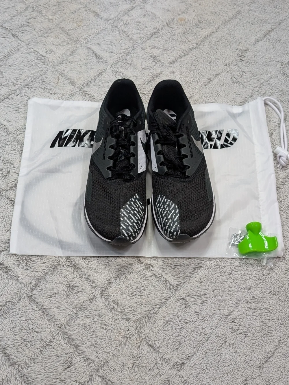 Nike Zoom Rival 6 XC Black Silver Cross Country Spikes Mens 10.5 DX7999-001 NEW